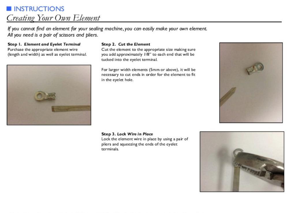 Wire heat element